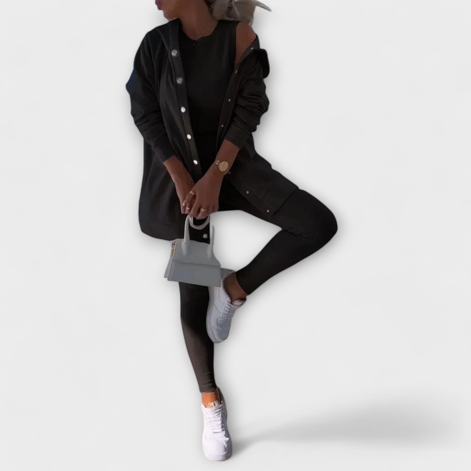 Ensemble de trois pièces avec cardigan