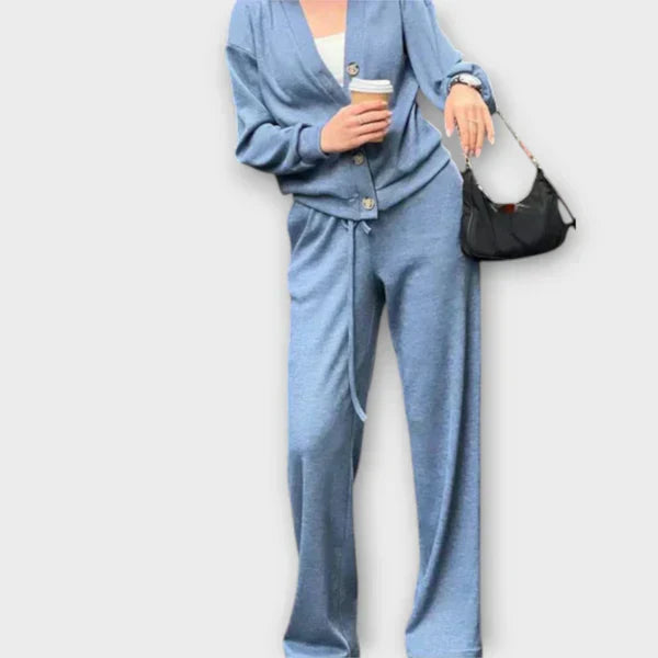 Blouse à Manches Longues et Pantalon