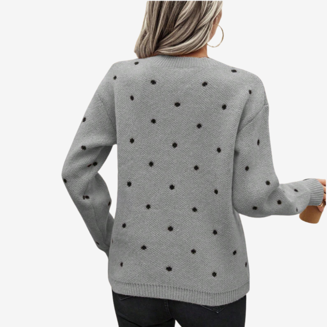 Aveline™ Pull Élegant à Pois