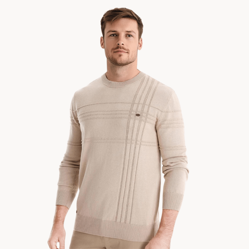 Burkhard | Pull élégant pour hommes avec design à carreaux