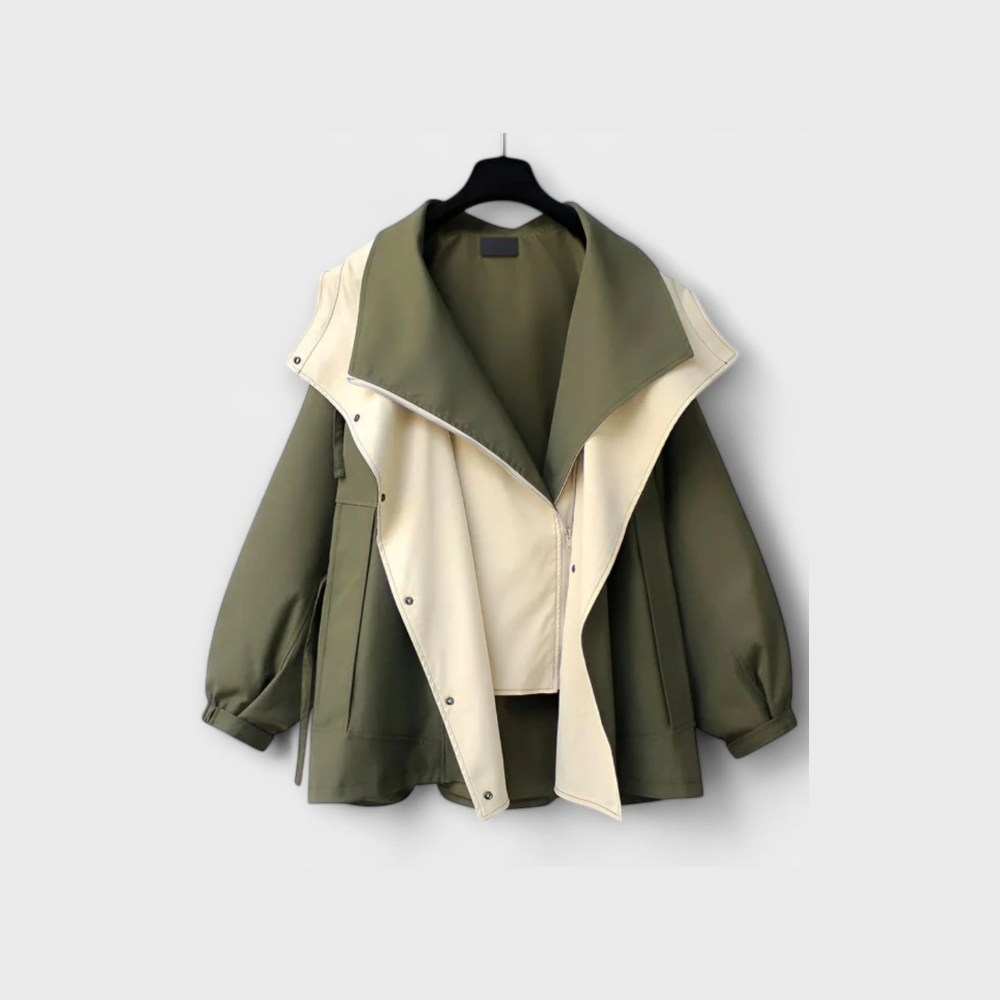 Manteau Trench avec Fonctionnalité Imperméable