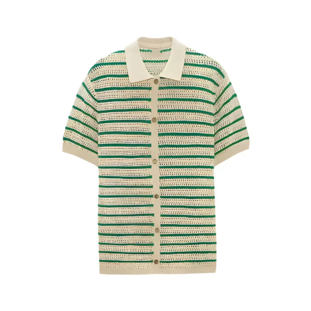 Marbella - Chemise en Tricot Boutonnée