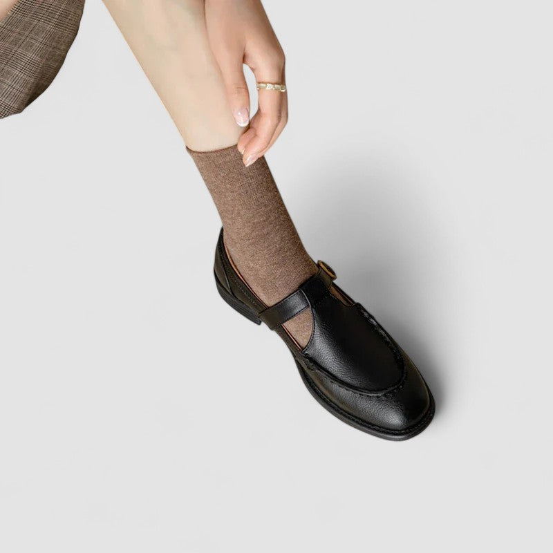 Avery - Chaussures Orthopédiques Mary Jane à Bout Carré