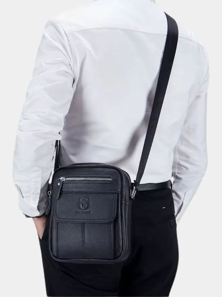 Simon™ | Sac Messenger en Cuir