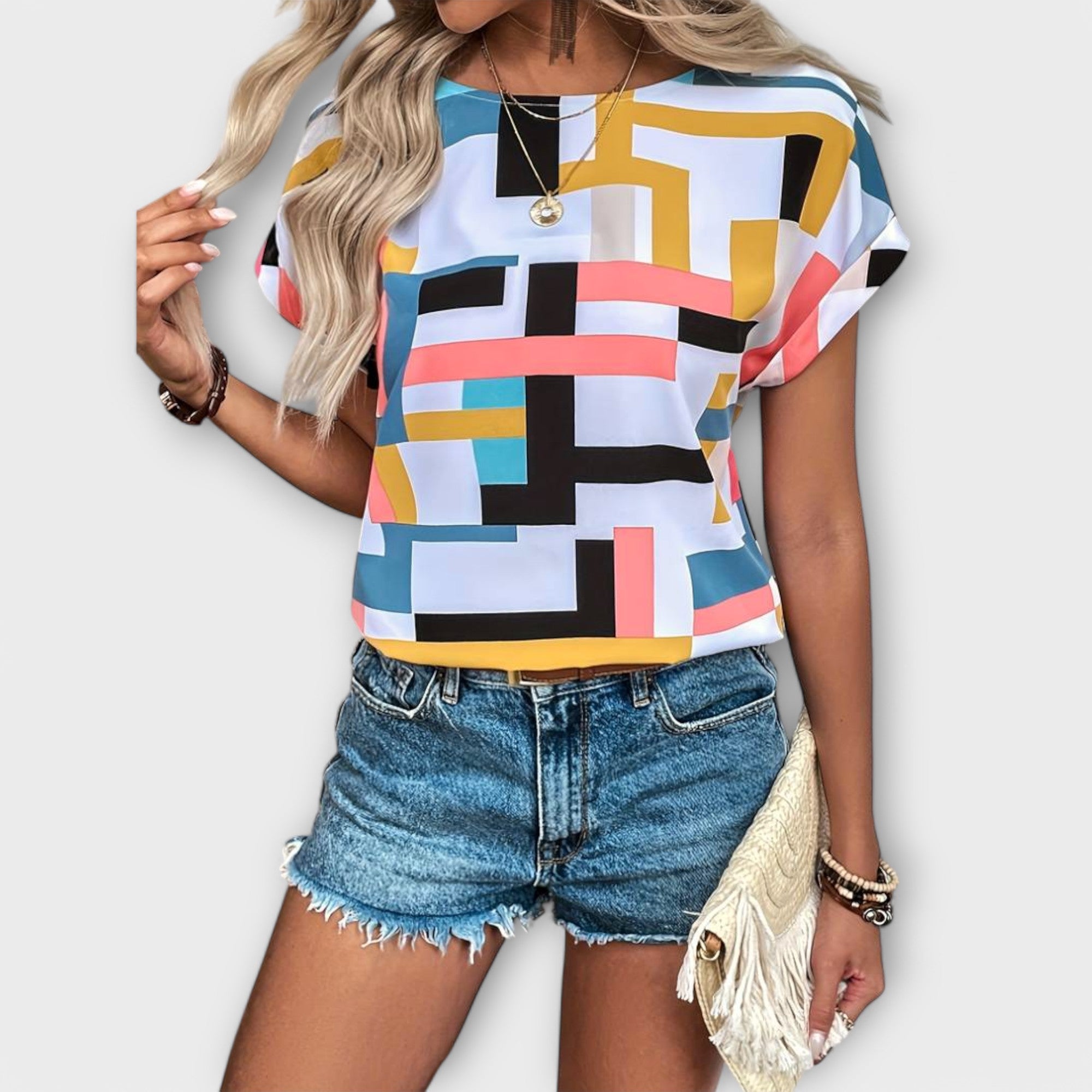 Chloe - Blouse à Manches Courtes