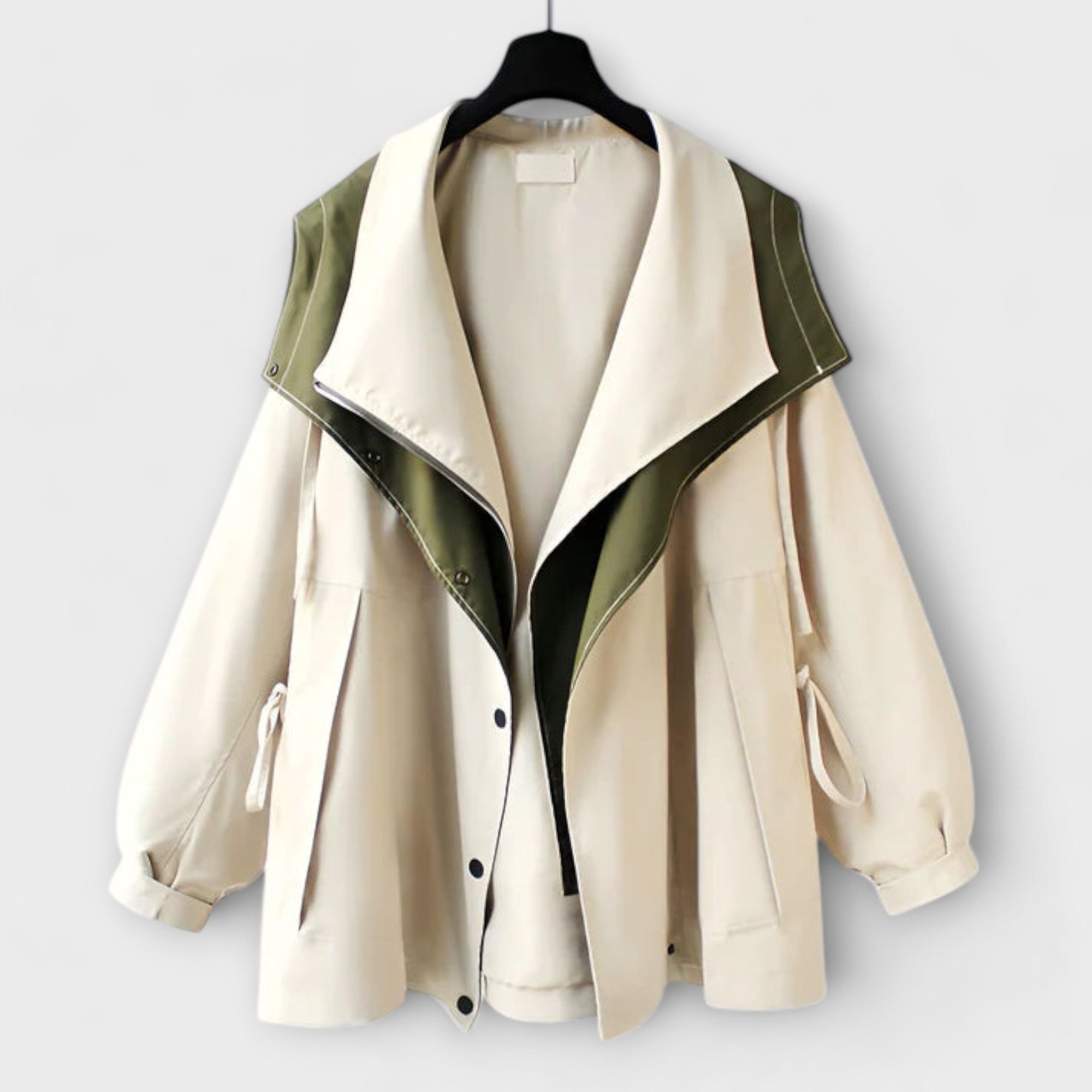 Manteau Trench avec Fonctionnalité Imperméable