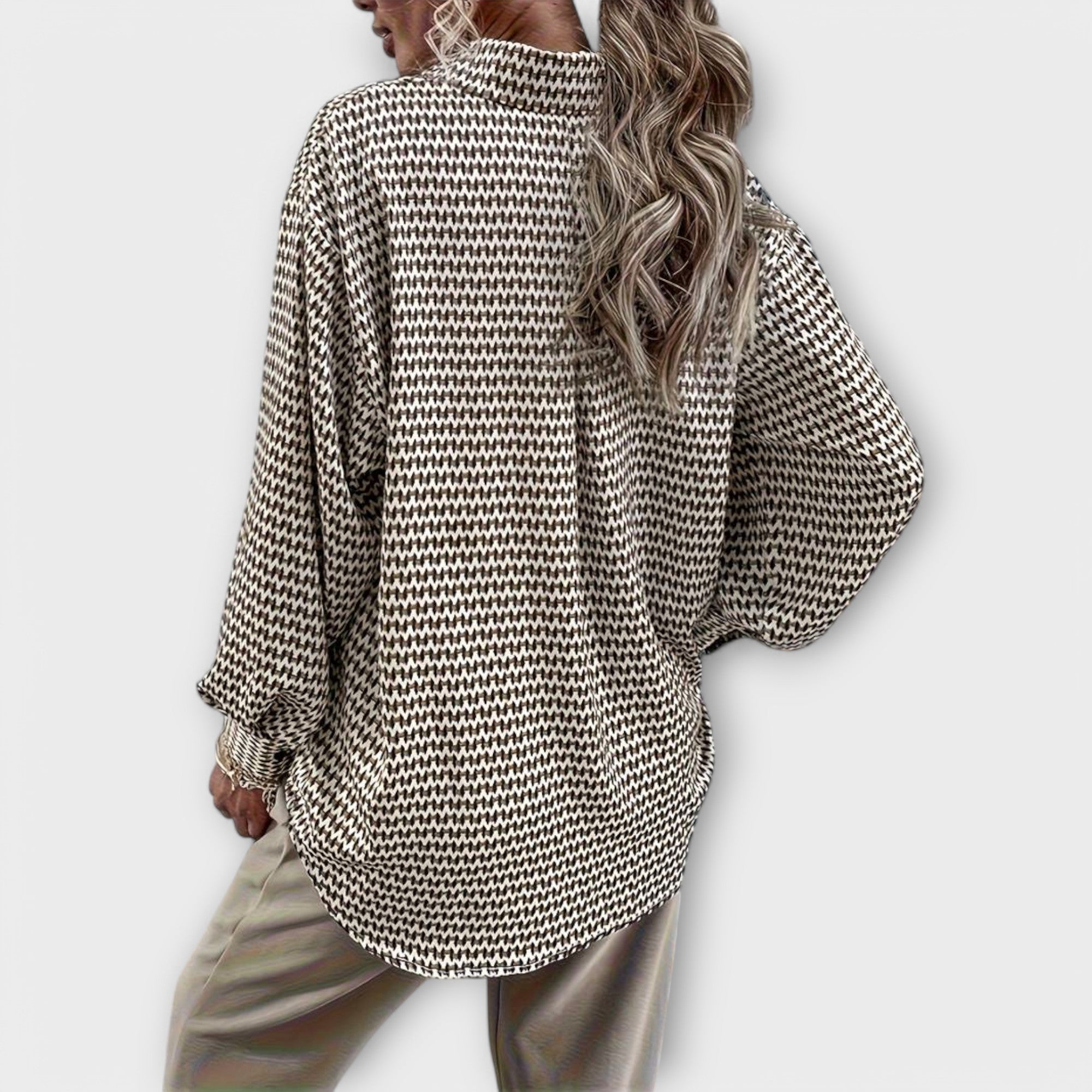 Ashley - Blouse Vintage à Manches Longues