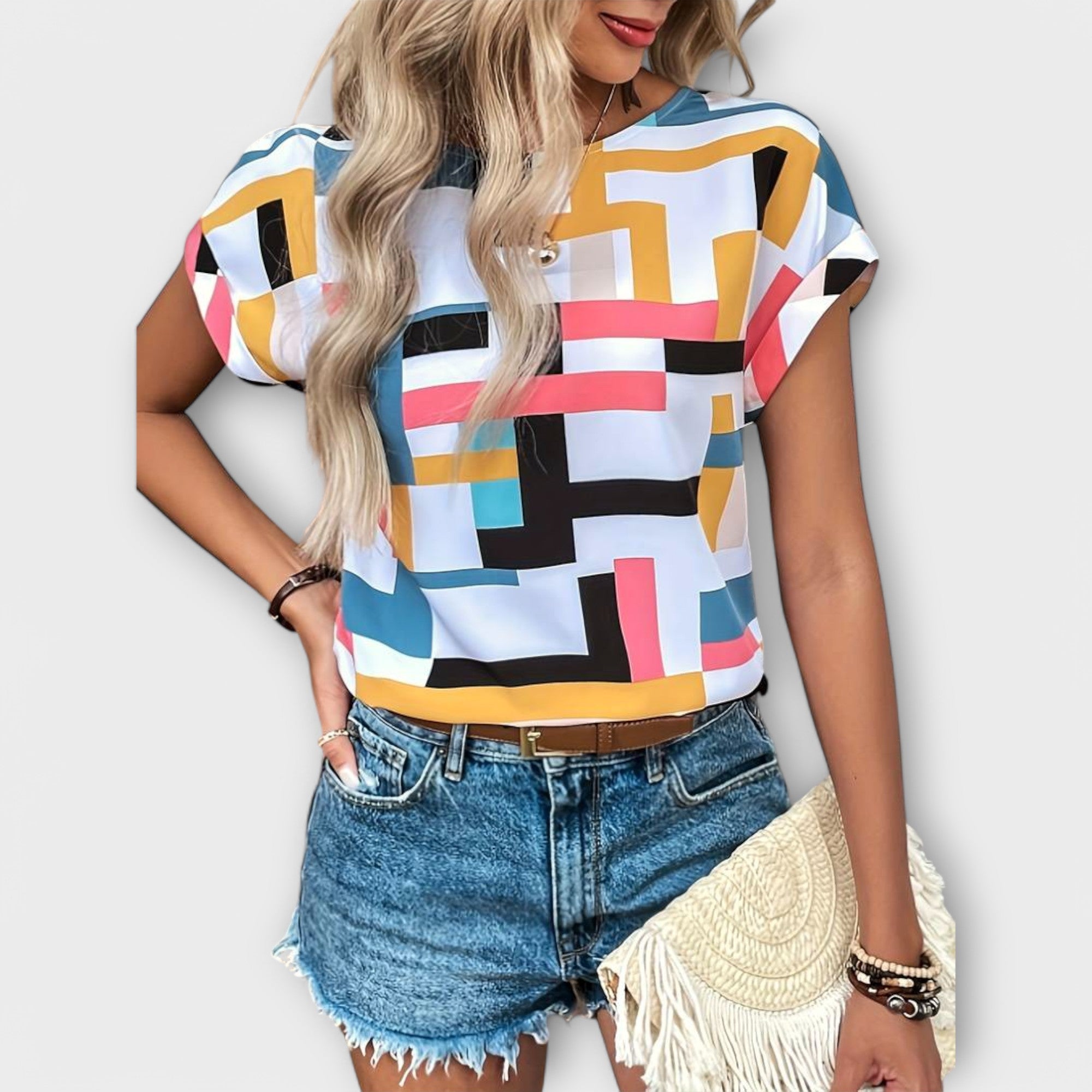 Chloe - Blouse à Manches Courtes