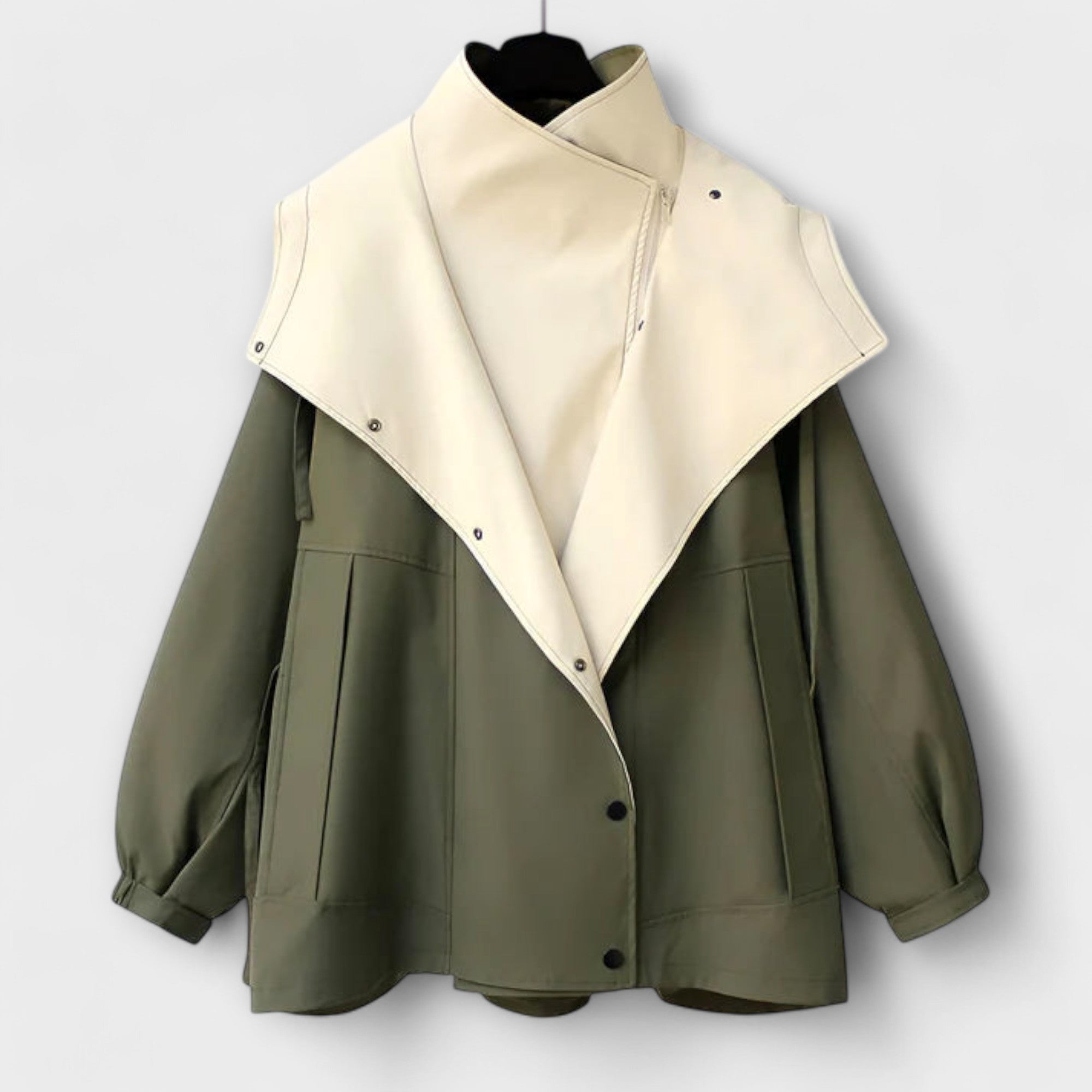 Manteau Trench avec Fonctionnalité Imperméable