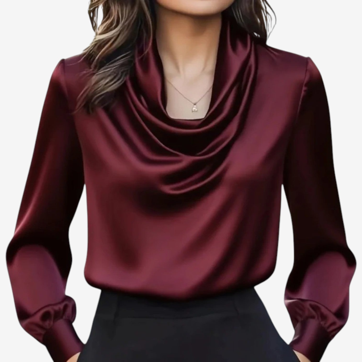 Blouse à Col Drapé Katia™