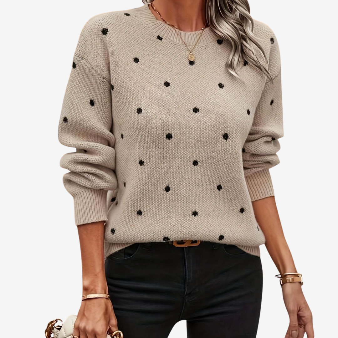 Aveline™ Pull Élegant à Pois