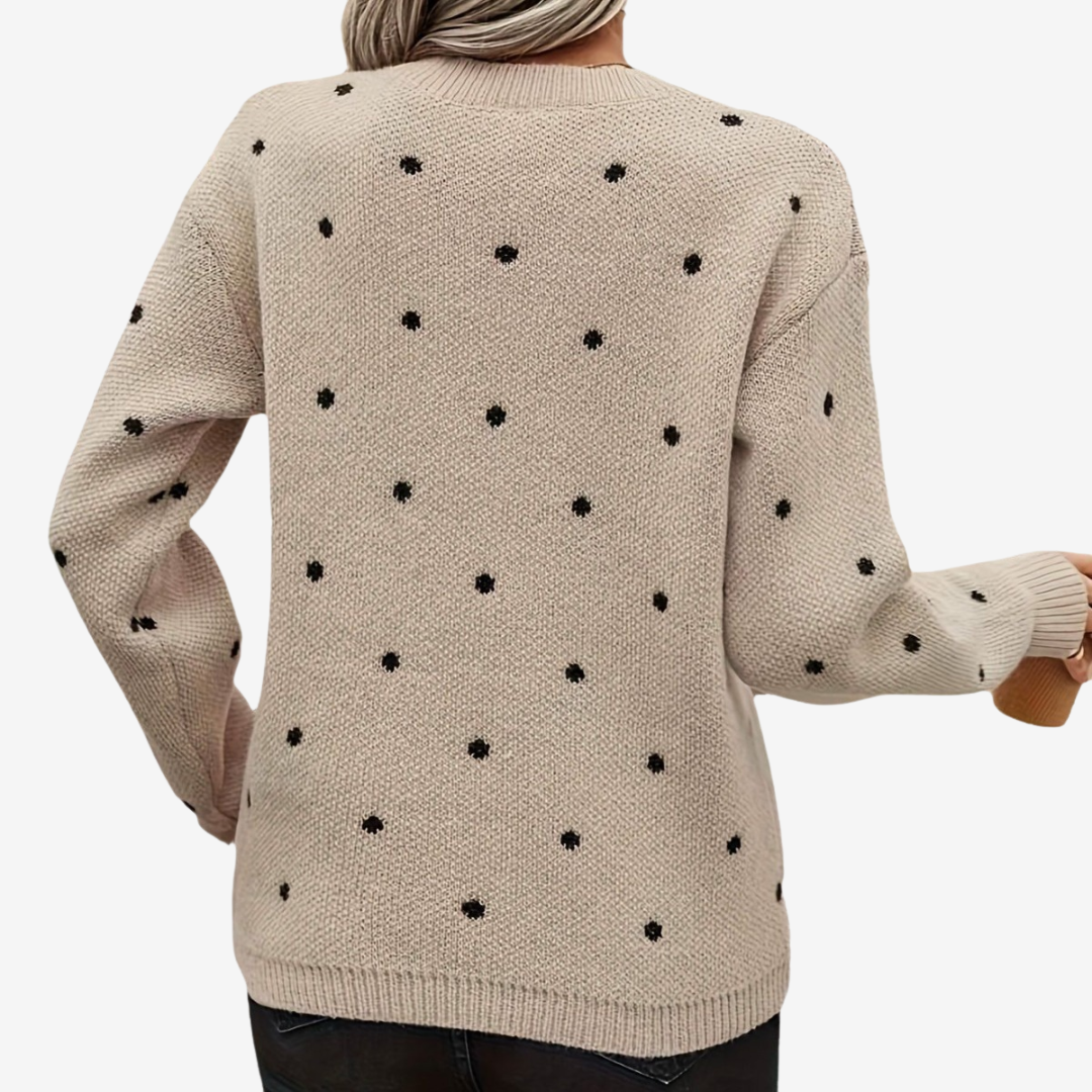 Aveline™ Pull Élegant à Pois