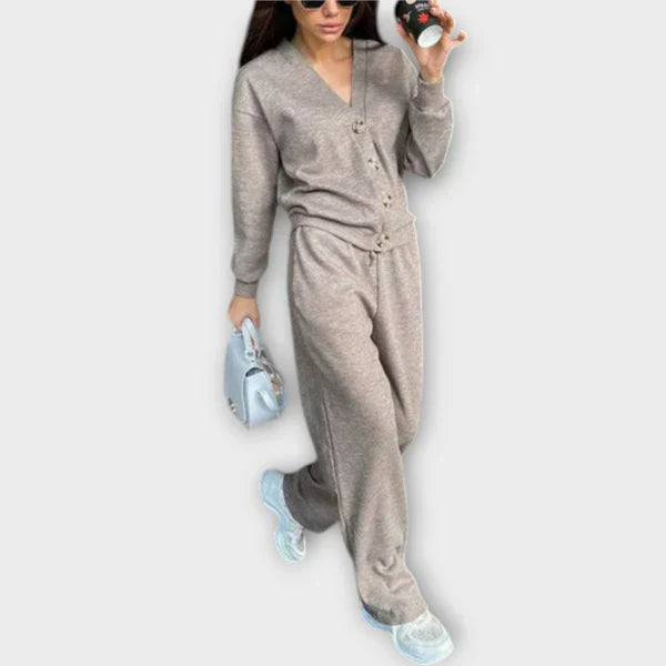 Blouse à Manches Longues et Pantalon