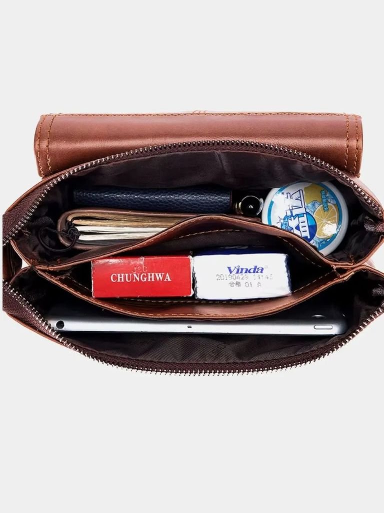 Henrik™ | Sac à épaule en cuir vintage