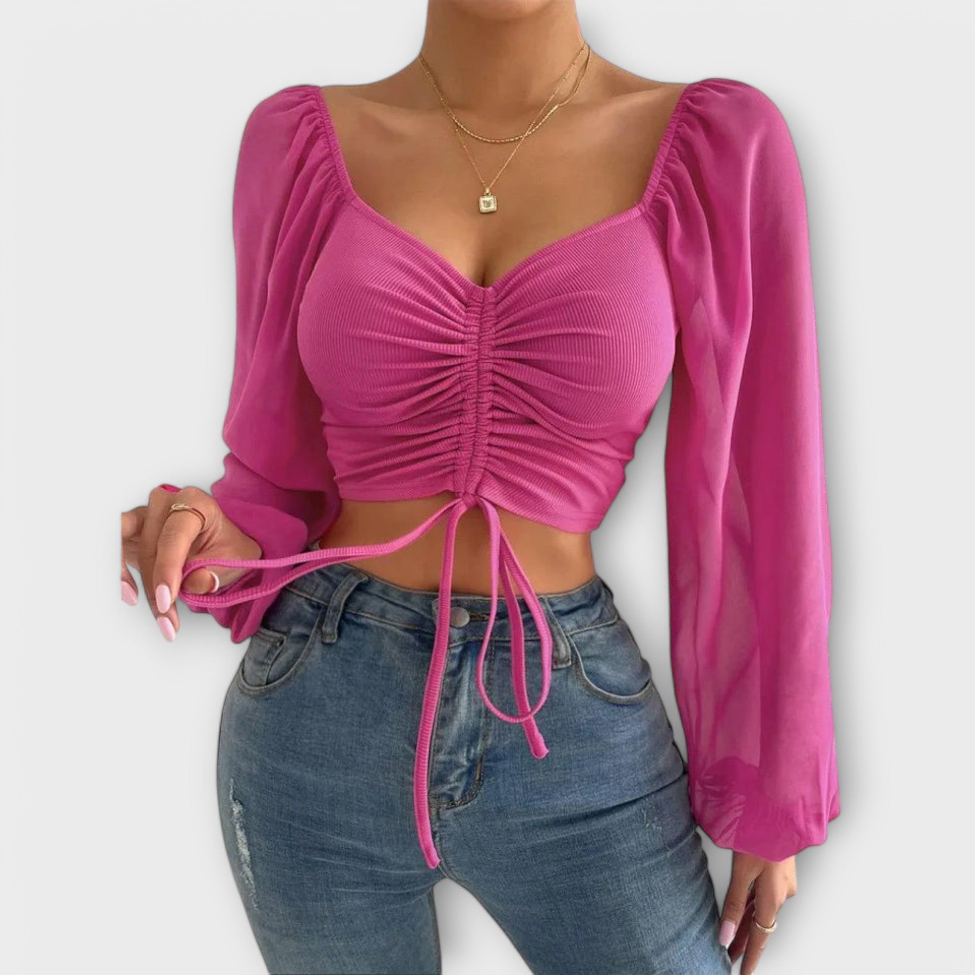 Jacqueline - Blouse de Soirée Polyvalente