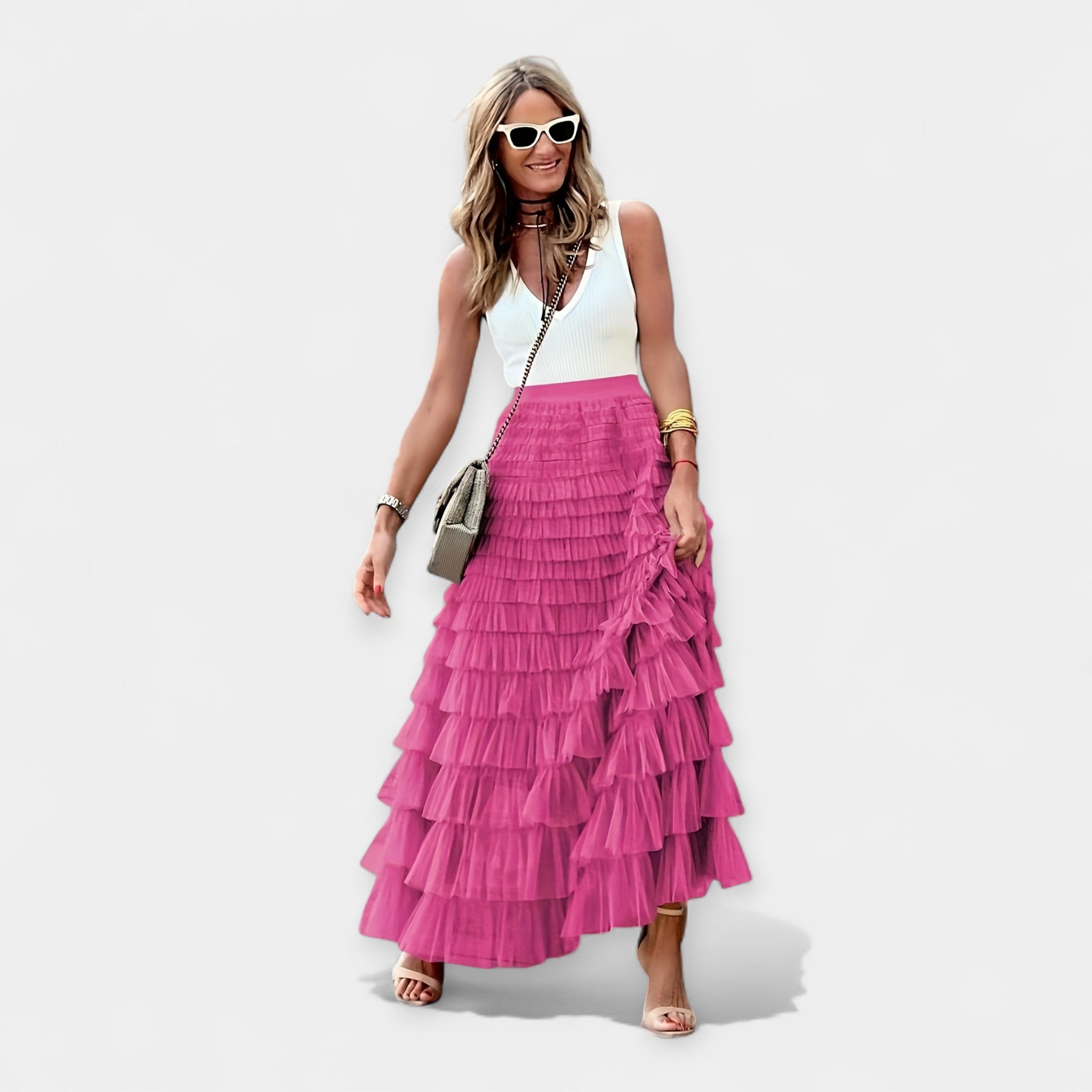 Jupe Bohème avec Dentelle