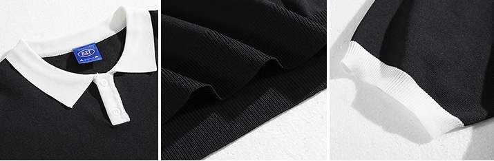 Polo à Manches Ample pour Hommes