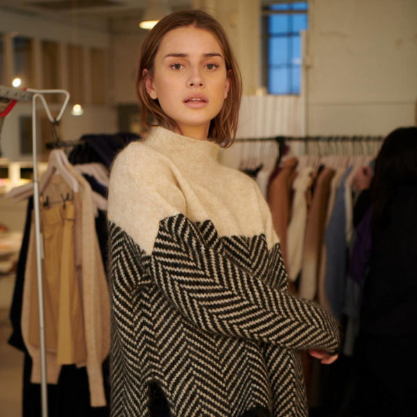 Malene | Pull en Coton à Col Roulé