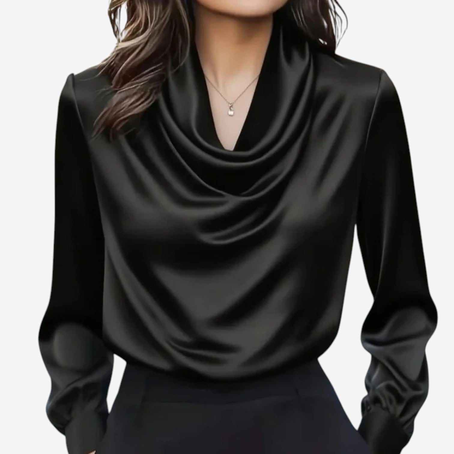 Blouse à Col Drapé Katia™