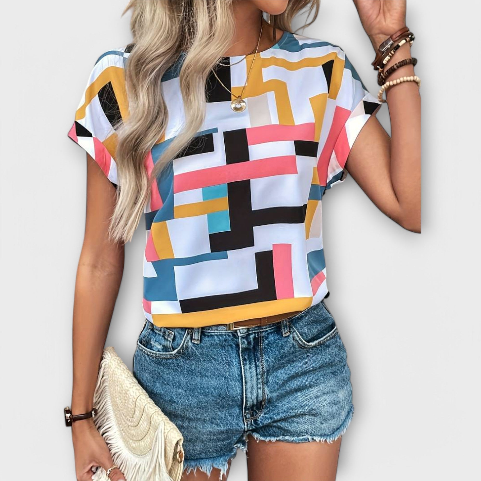 Chloe - Blouse à Manches Courtes